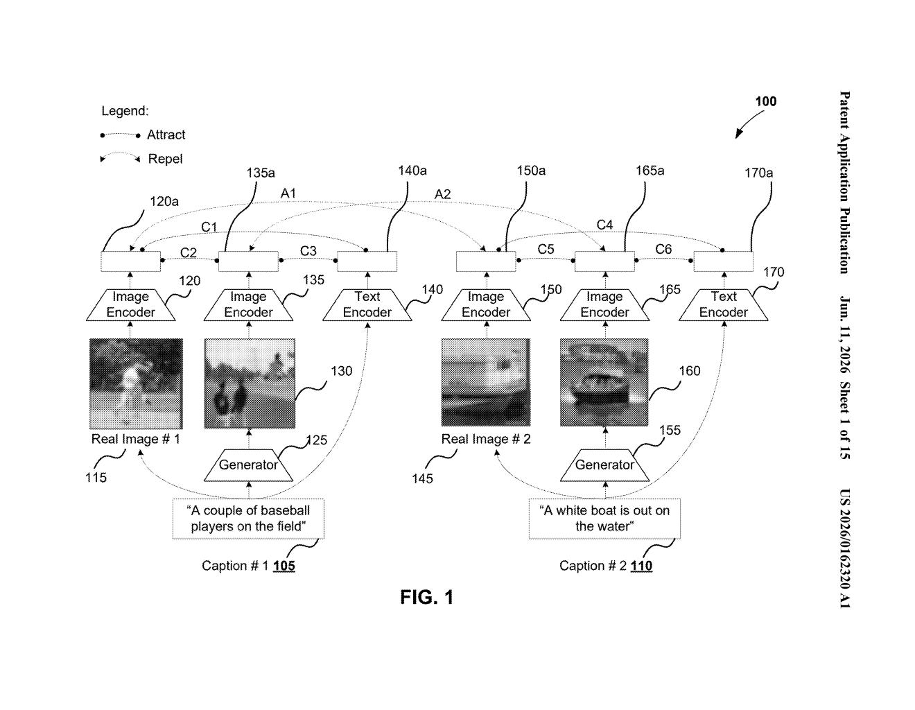 Google Patent: Cross-Modal Contrastive Learning for Text-to-Image AI — figure from US 2026/0162320 A1