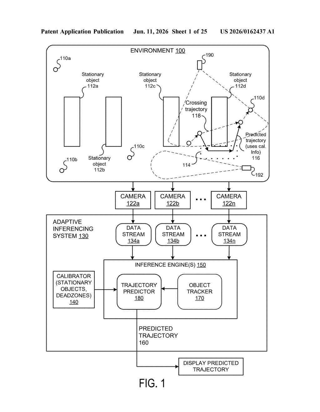 Nvidia Patent: Predicting Object Paths Through Blind Spots — figure from US 2026/0162437 A1