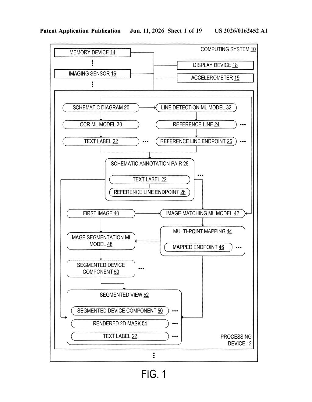 Microsoft Patent: Mapping Schematics Onto Real Photos — figure from US 2026/0162452 A1