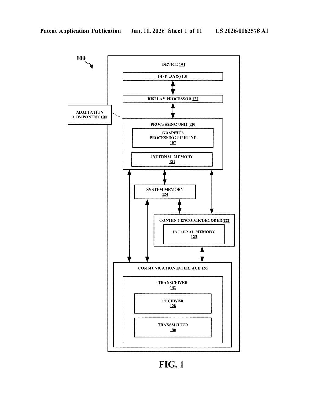 Qualcomm Patent: Adaptive Display Refresh Rate Tech — figure from US 2026/0162578 A1