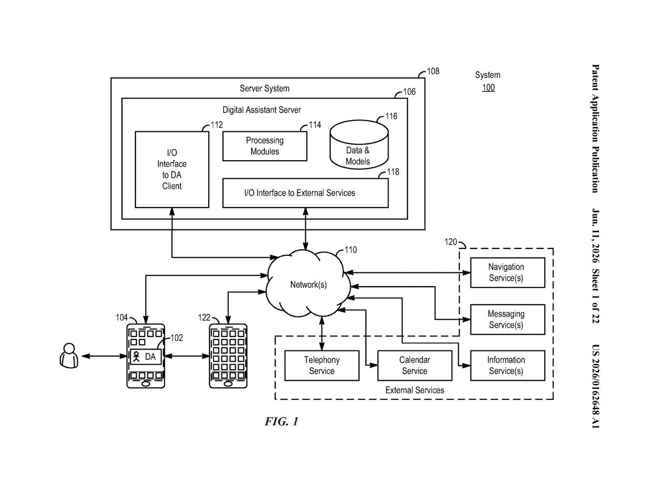 Apple Patent: AI Assistant That Resumes Audio at the Right Spot — figure from US 2026/0162648 A1
