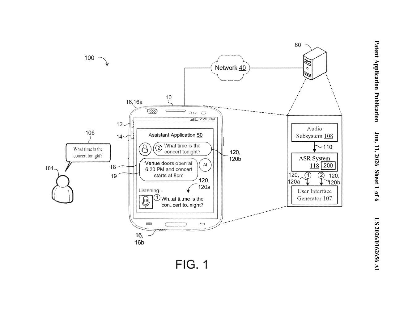 Google Patent: Multilingual Speech Recognition With Expert Networks — figure from US 2026/0162656 A1