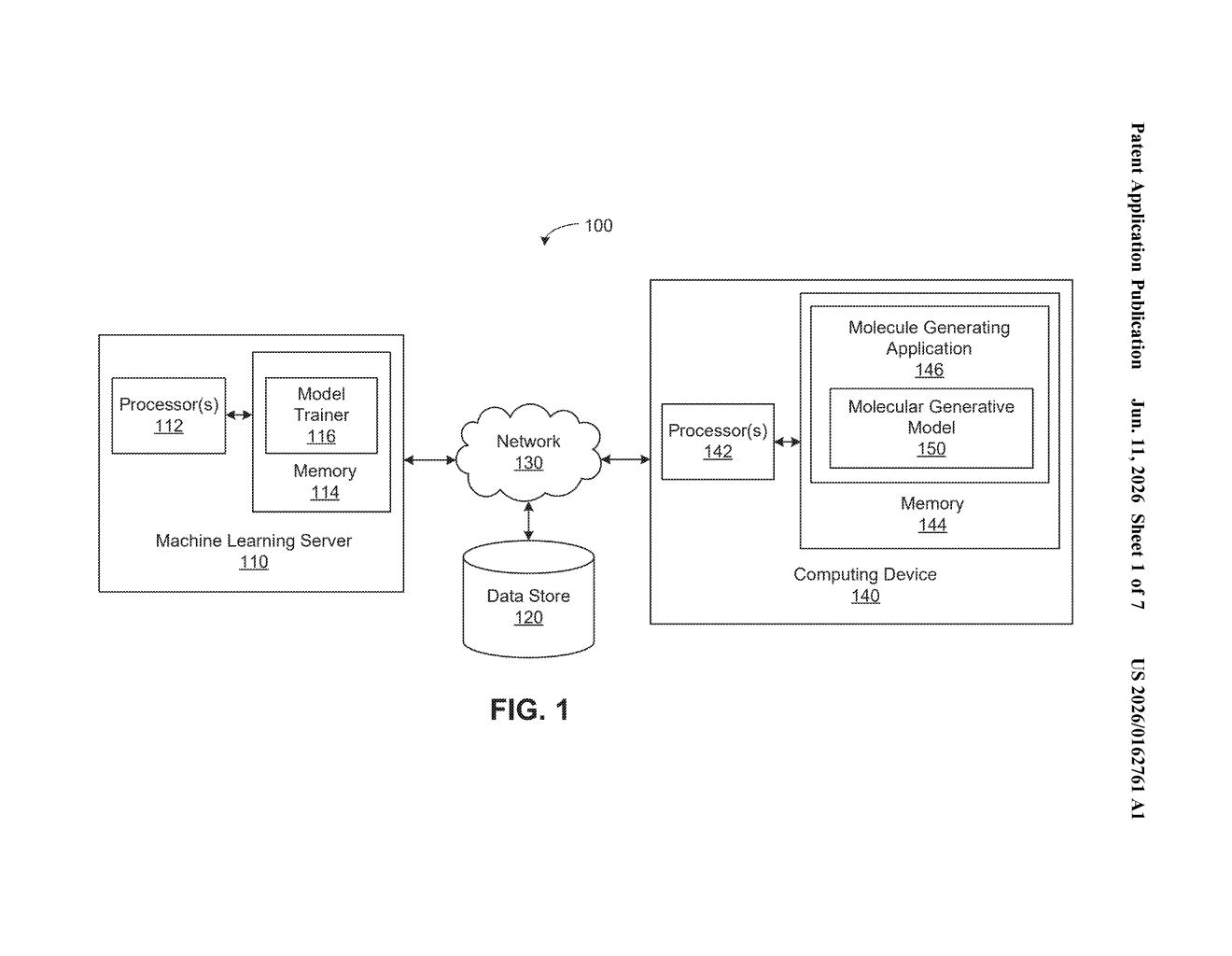 Nvidia Patent: AI System That Designs Drug Molecules From Parts — figure from US 2026/0162761 A1