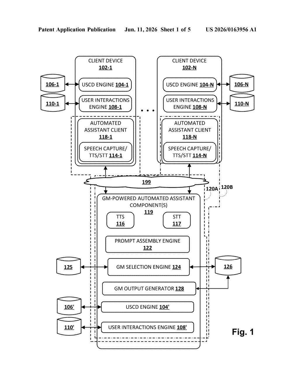 Google Patent: AI Assistant That Updates Its Memory of You — figure from US 2026/0163956 A1