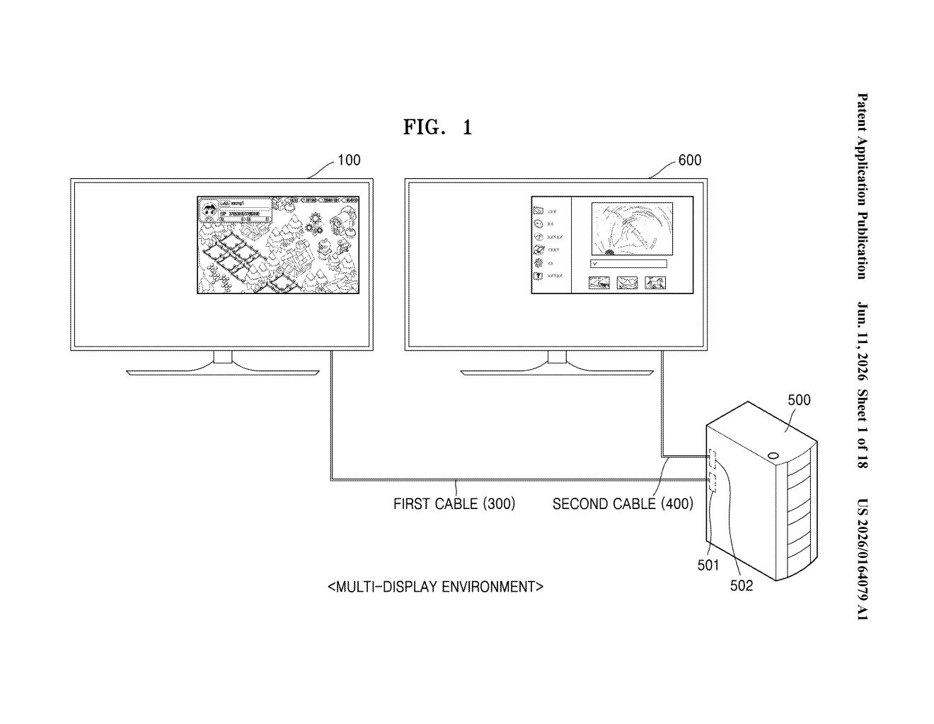 Samsung Patent: Syncing Multiple Displays in Real Time — figure from US 2026/0164079 A1