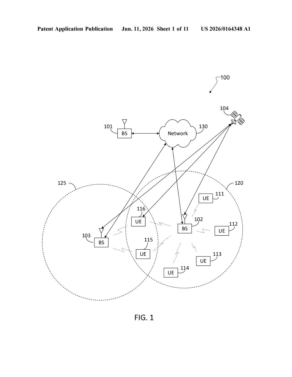 Samsung Patent: Seamless 5G to Satellite Network Handoff — figure from US 2026/0164348 A1