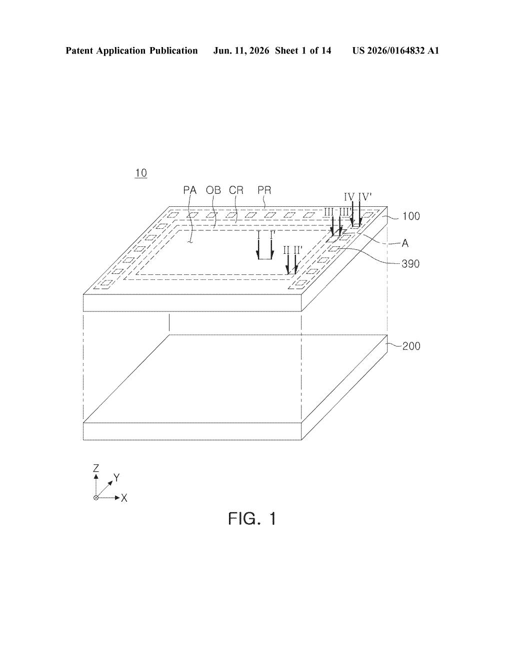 Samsung Image Sensor Patent: Dual-Chip Protection Layer — figure from US 2026/0164832 A1