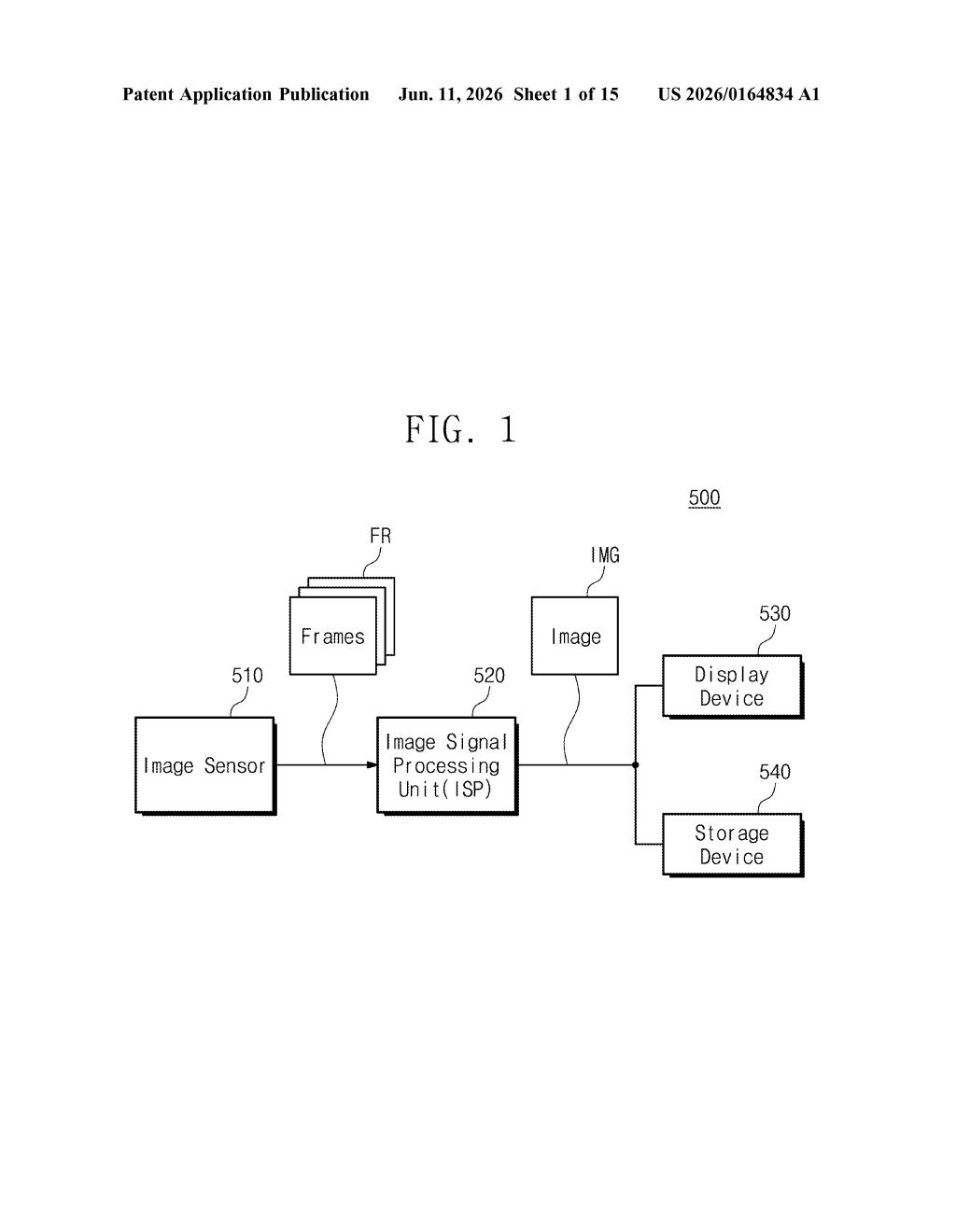 Samsung Image Sensor Patent: Dual-Capacitor Design — figure from US 2026/0164834 A1