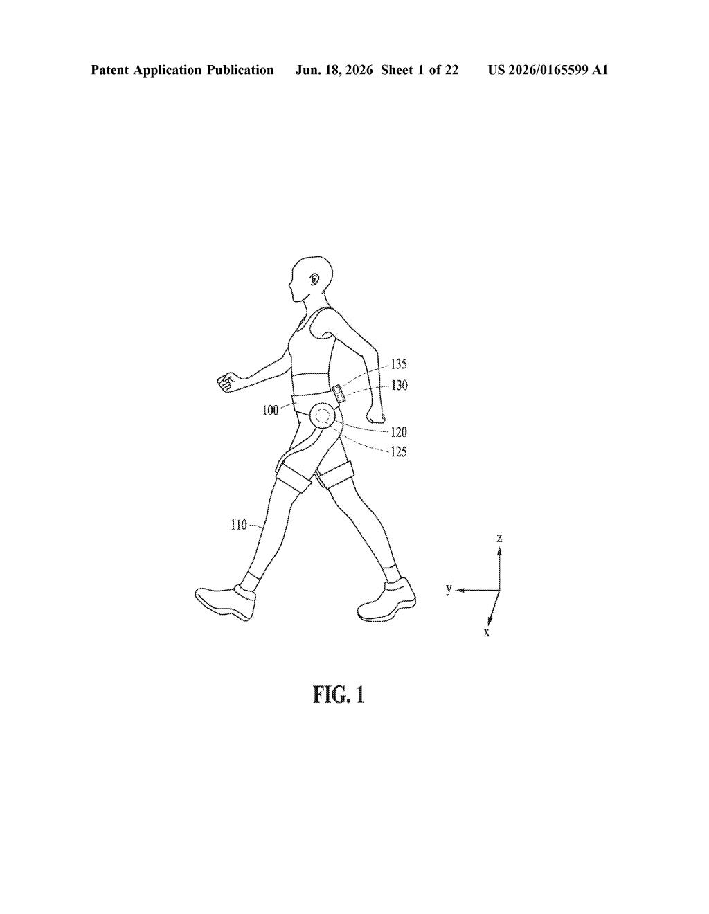 Samsung Patent: Robotic Exoskeleton Controlled by Bike Exercise Data — figure from US 2026/0165599 A1