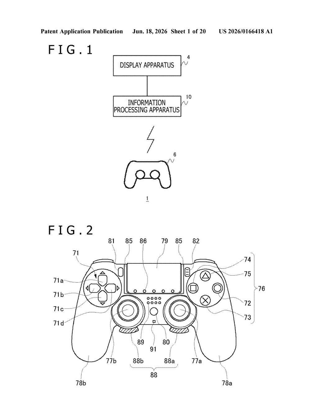 Sony Patent: Game Controller That Confirms Profile Switches — figure from US 2026/0166418 A1