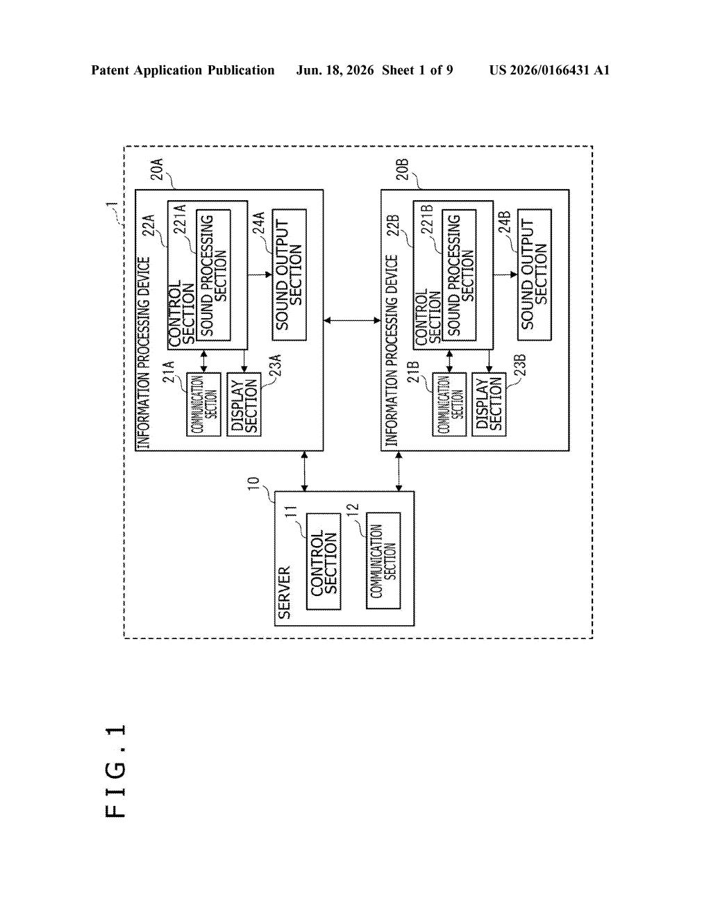 Sony Patent: Spatial Audio Based on Avatar Position in VR — figure from US 2026/0166431 A1