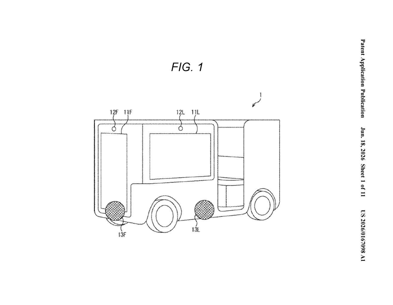 Sony Patent: In-Vehicle Displays That Signal Driving Direction — figure from US 2026/0167098 A1