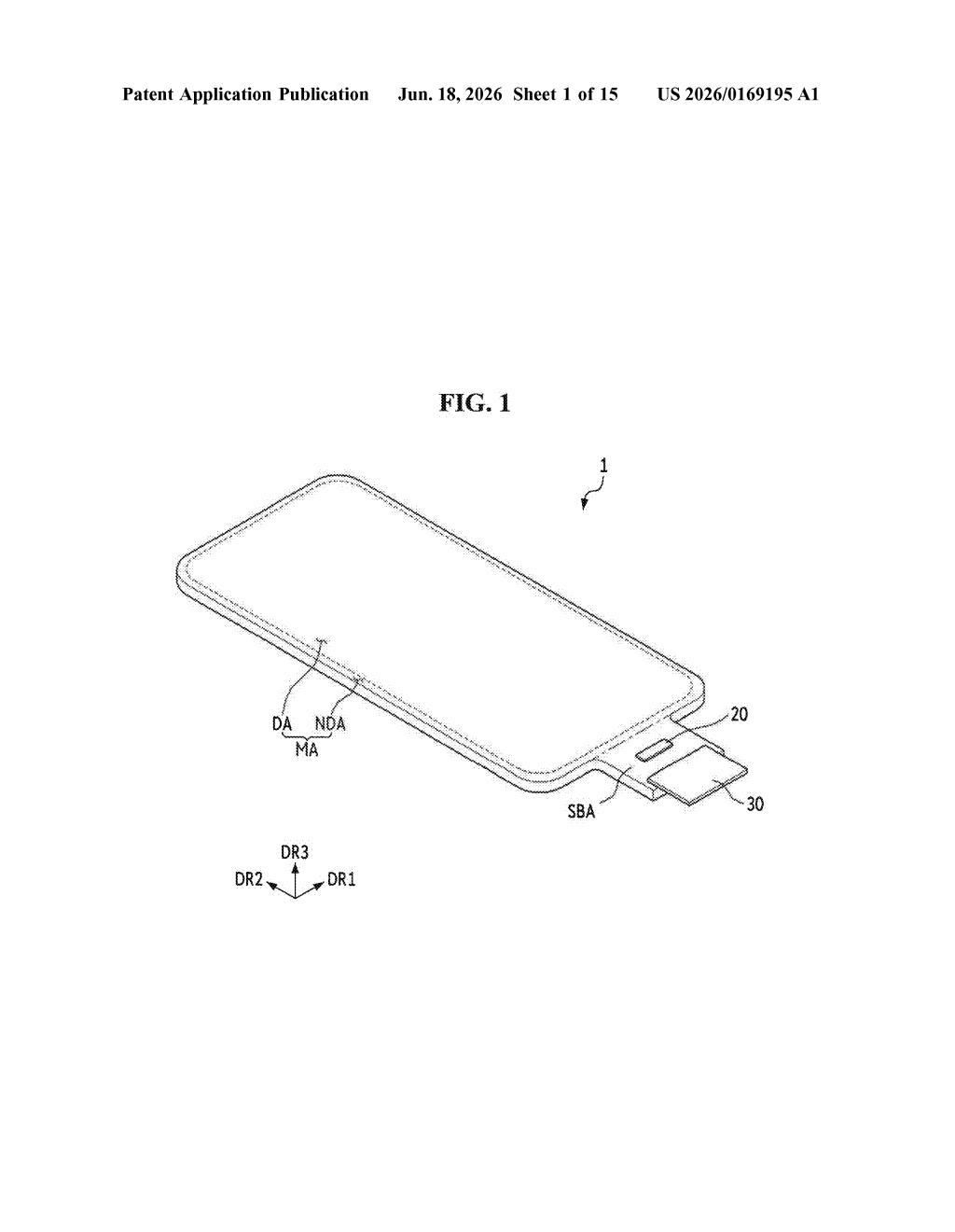 Samsung Display Patent: Anti-Reflection Film for Displays — figure from US 2026/0169195 A1