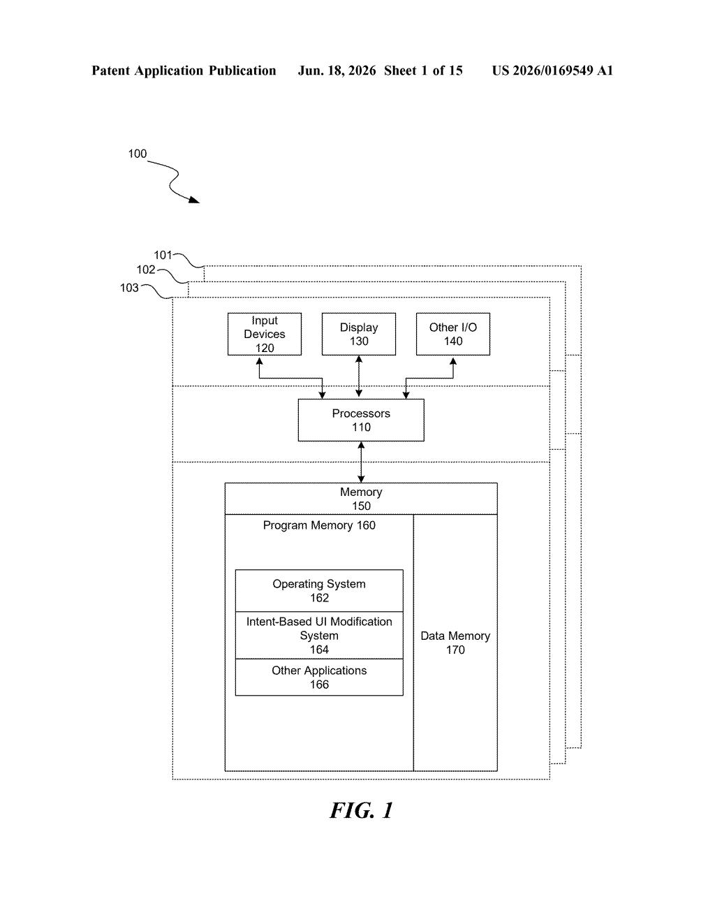 Meta Patent: Intent-Based Hand Tracking in AR Headsets — figure from US 2026/0169549 A1
