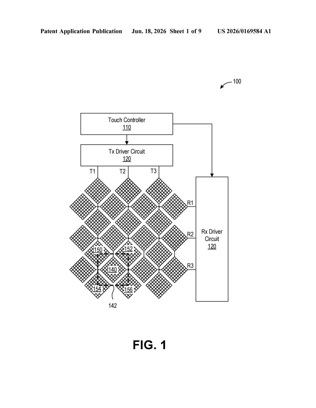 Qualcomm Patent: Variable Rate Touch Sampling Explained — figure from US 2026/0169584 A1