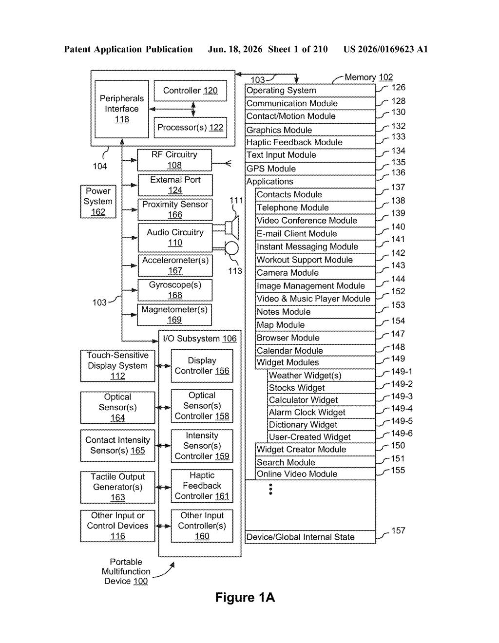 Apple Patent: Screenshot Capture Input Types Explained — figure from US 2026/0169623 A1