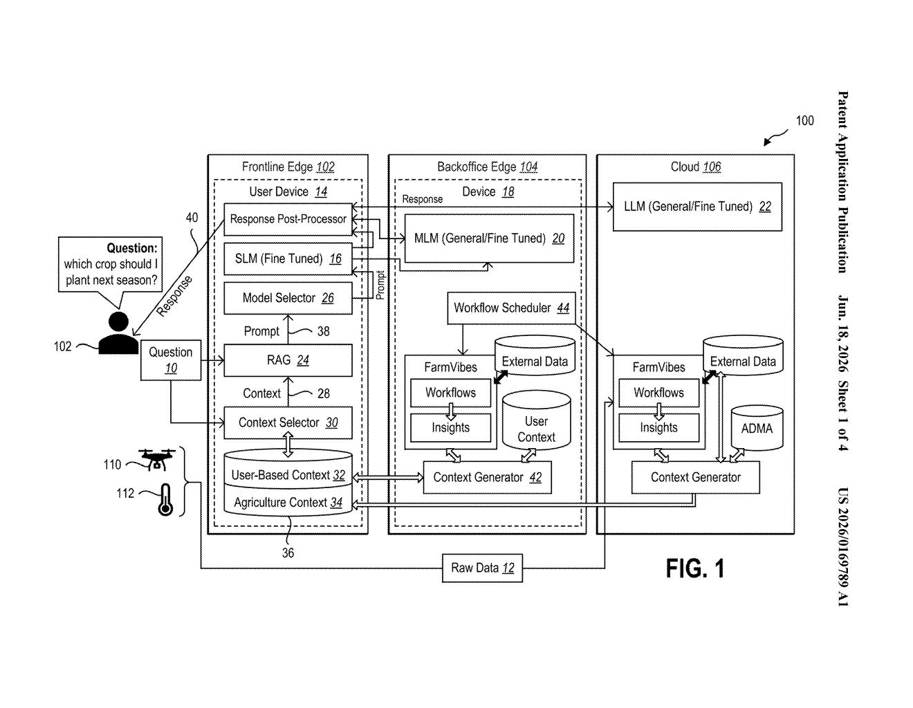 Microsoft Patent: AI Assistants That Work Without Internet — figure from US 2026/0169789 A1