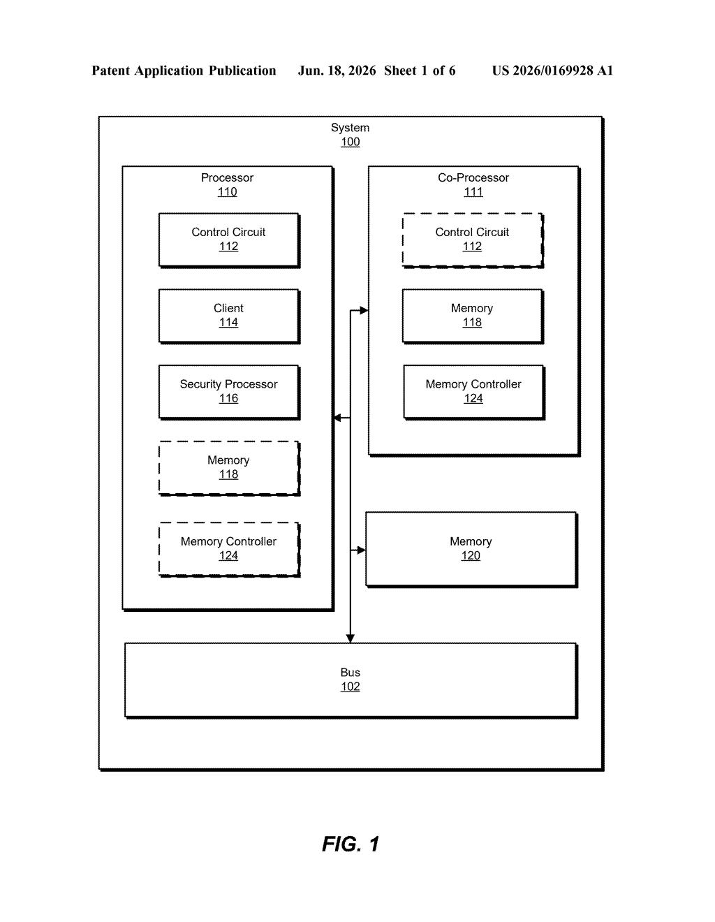 AMD Patent: GPU Memory Encryption Key Selection — figure from US 2026/0169928 A1