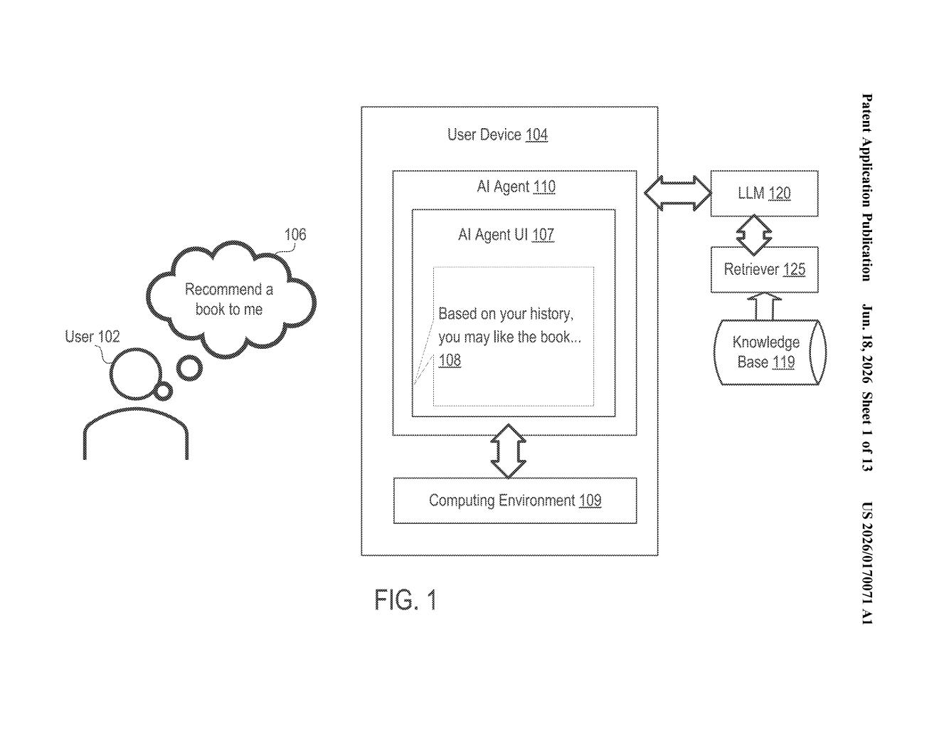 Salesforce Patent: AI Trained on Fake Social Networks — figure from US 2026/0170071 A1