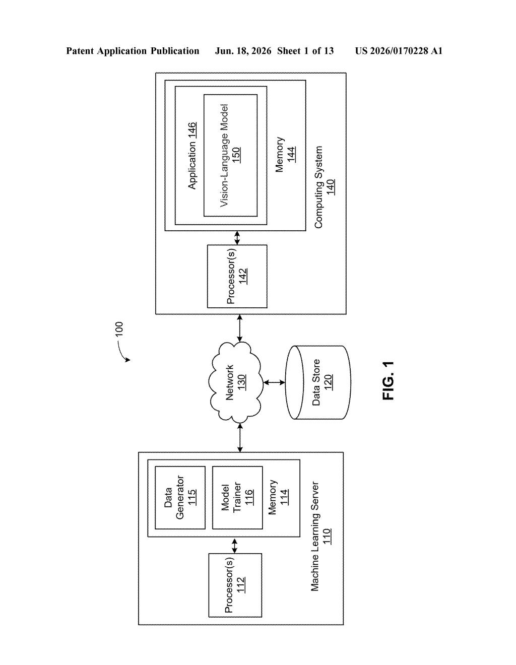 Nvidia Patent: Multimodal AI Vision and Language Training — figure from US 2026/0170228 A1