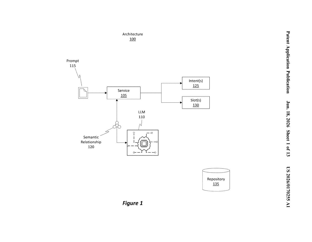 Microsoft Patent: LLM Utterance Augmentation Explained — figure from US 2026/0170255 A1