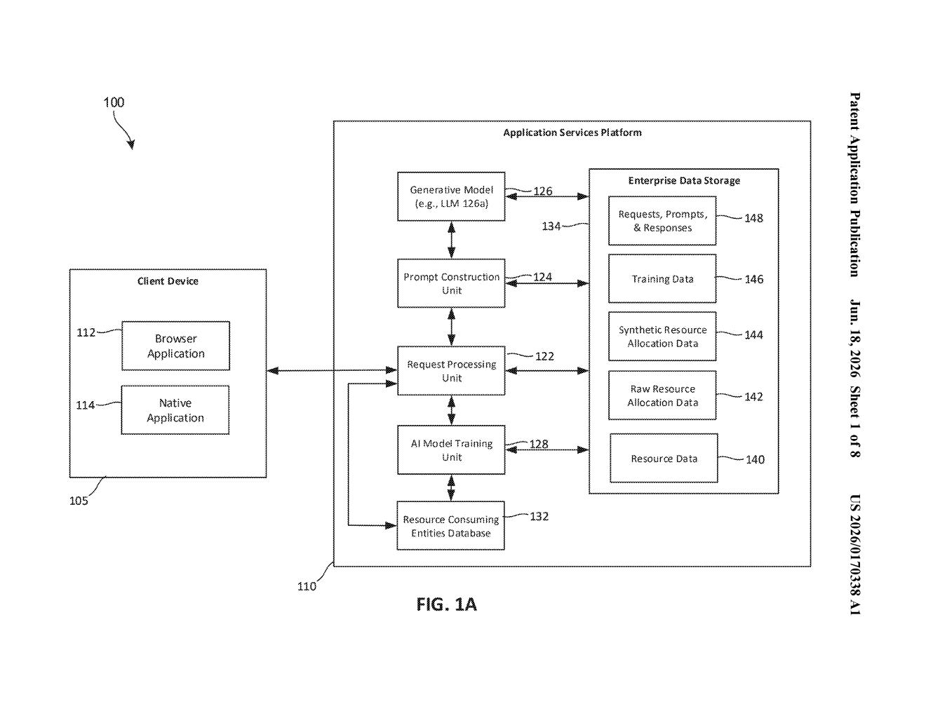 Microsoft Patent: AI Fine-Tuning for Resource Scheduling — figure from US 2026/0170338 A1