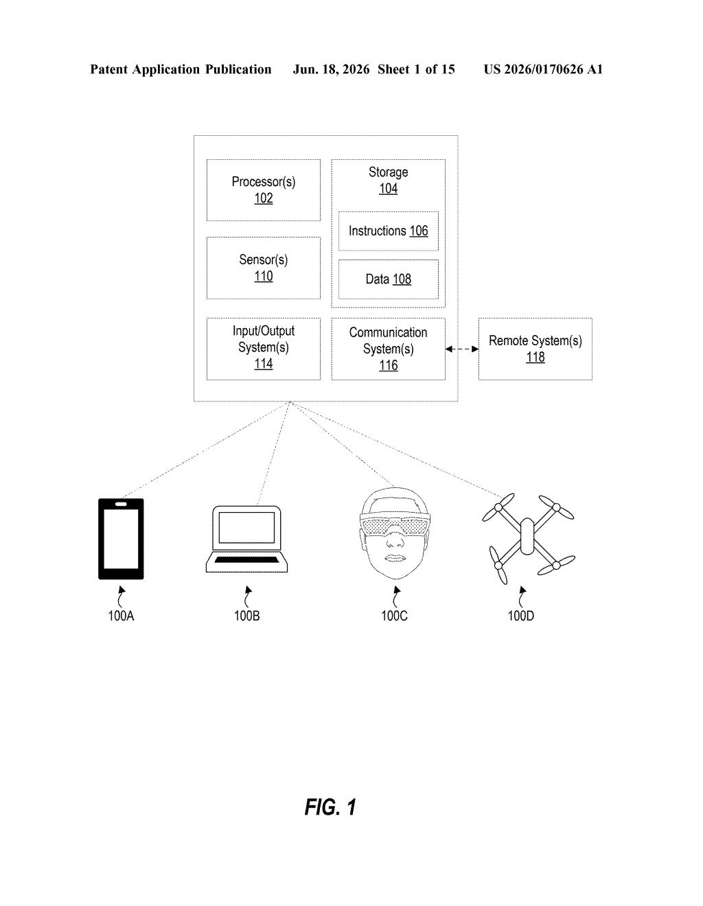 Microsoft Patent: Dual-Zone Tone Mapping for AR Headsets — figure from US 2026/0170626 A1