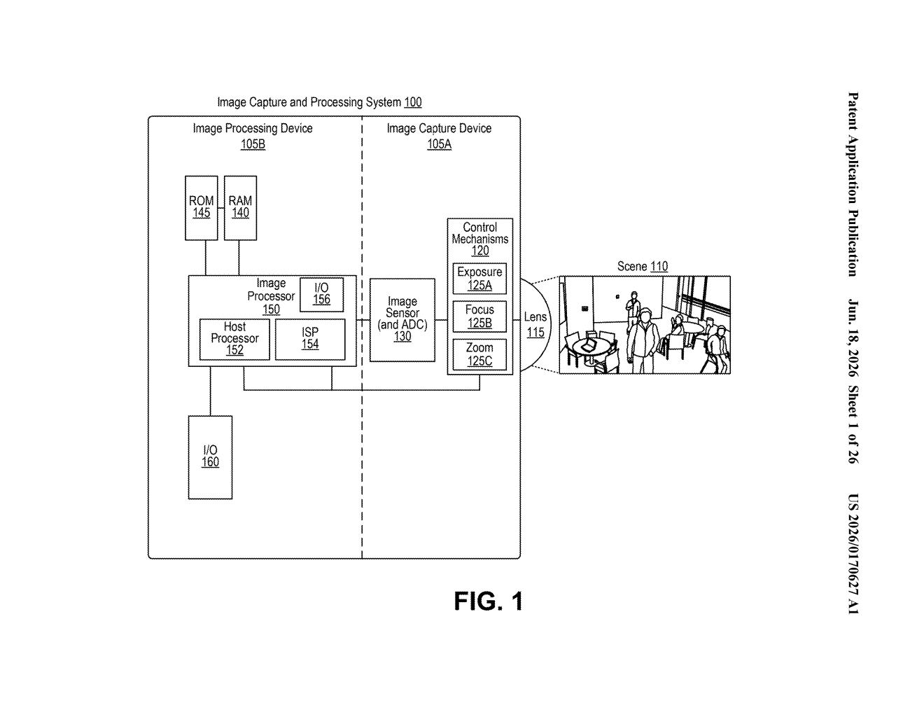 Qualcomm Patent: Gaze-Based Dynamic Camera Processing Power — figure from US 2026/0170627 A1