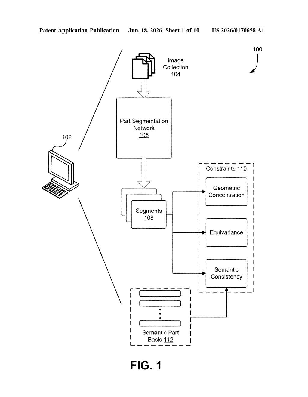 Nvidia Patent: AI That Segments Images Without Human Labels — figure from US 2026/0170658 A1