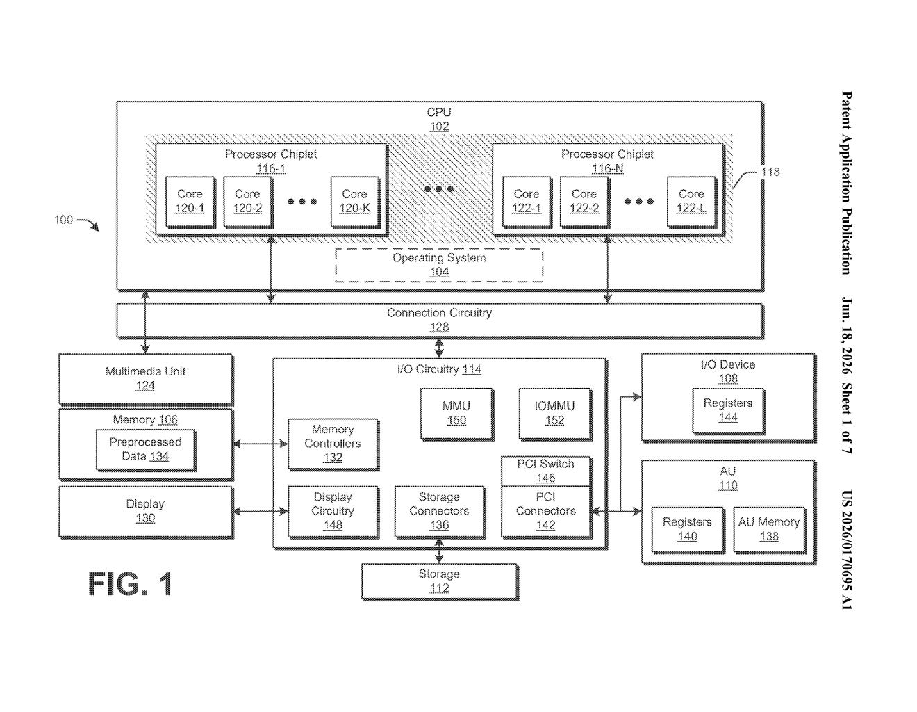 AMD Patent: Reusing JPEG Hardware to Decode Video Codecs — figure from US 2026/0170695 A1