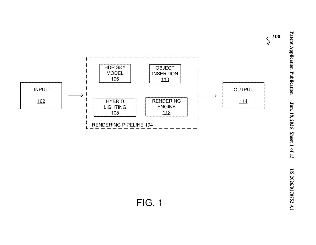 Nvidia Patent: Realistic Lighting for Virtual Objects in Real Photos — figure from US 2026/0170752 A1