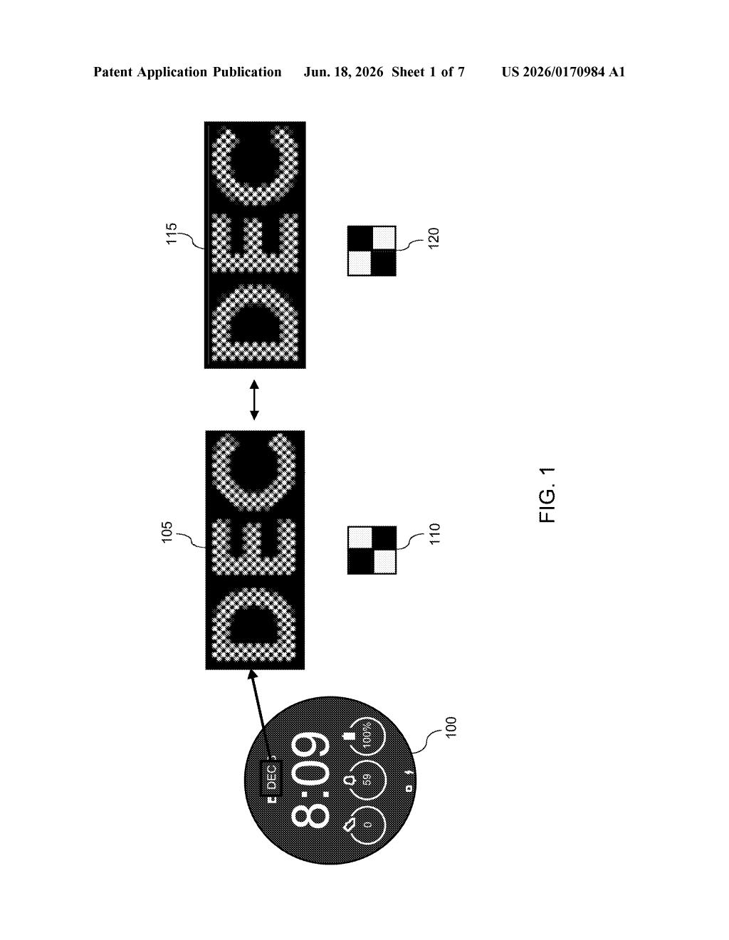 Google Patent: Always-On Display Pixel Refresh Method — figure from US 2026/0170984 A1