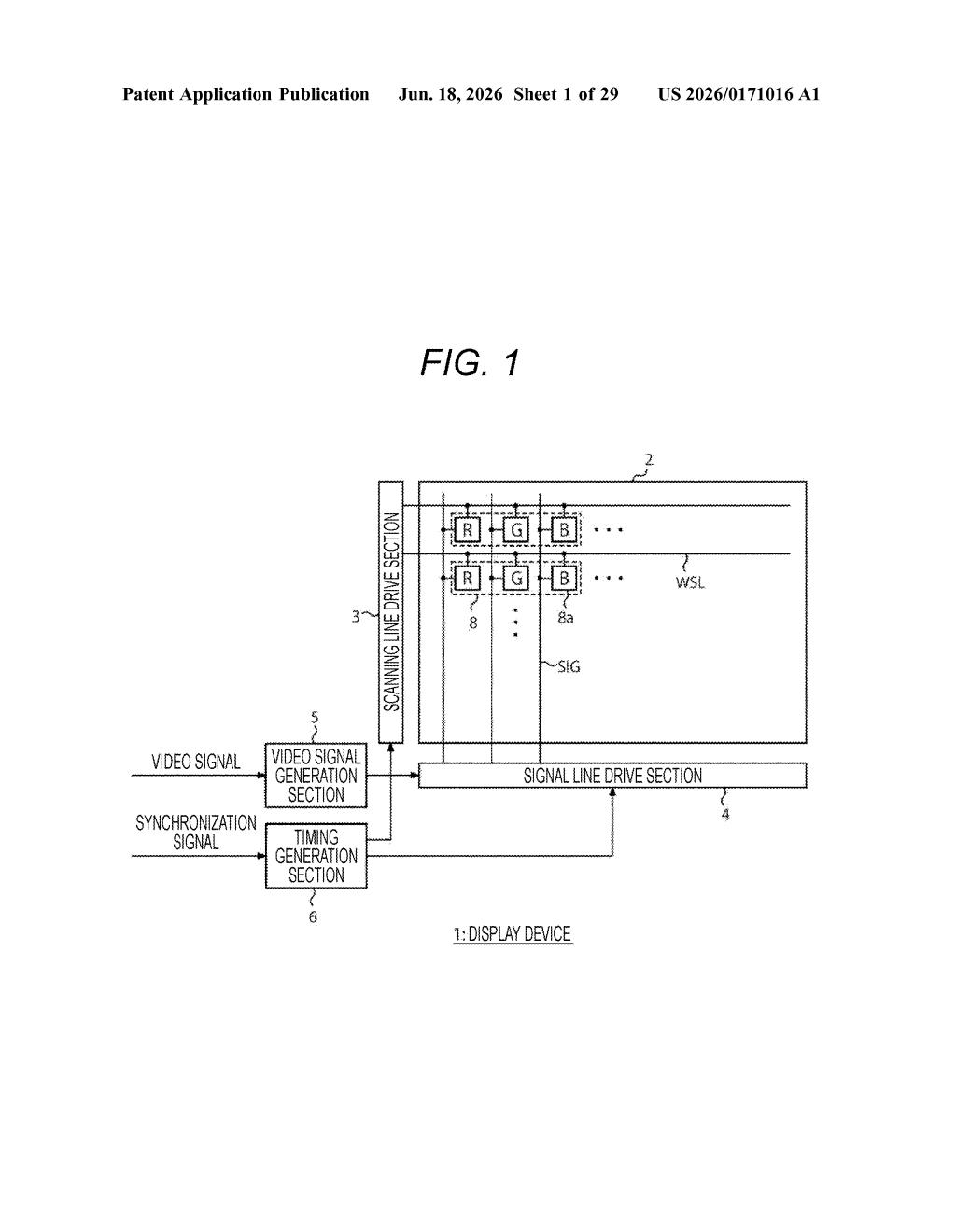 Sony Patent: Fixing OLED Display Brightness Flicker at the Source — figure from US 2026/0171016 A1
