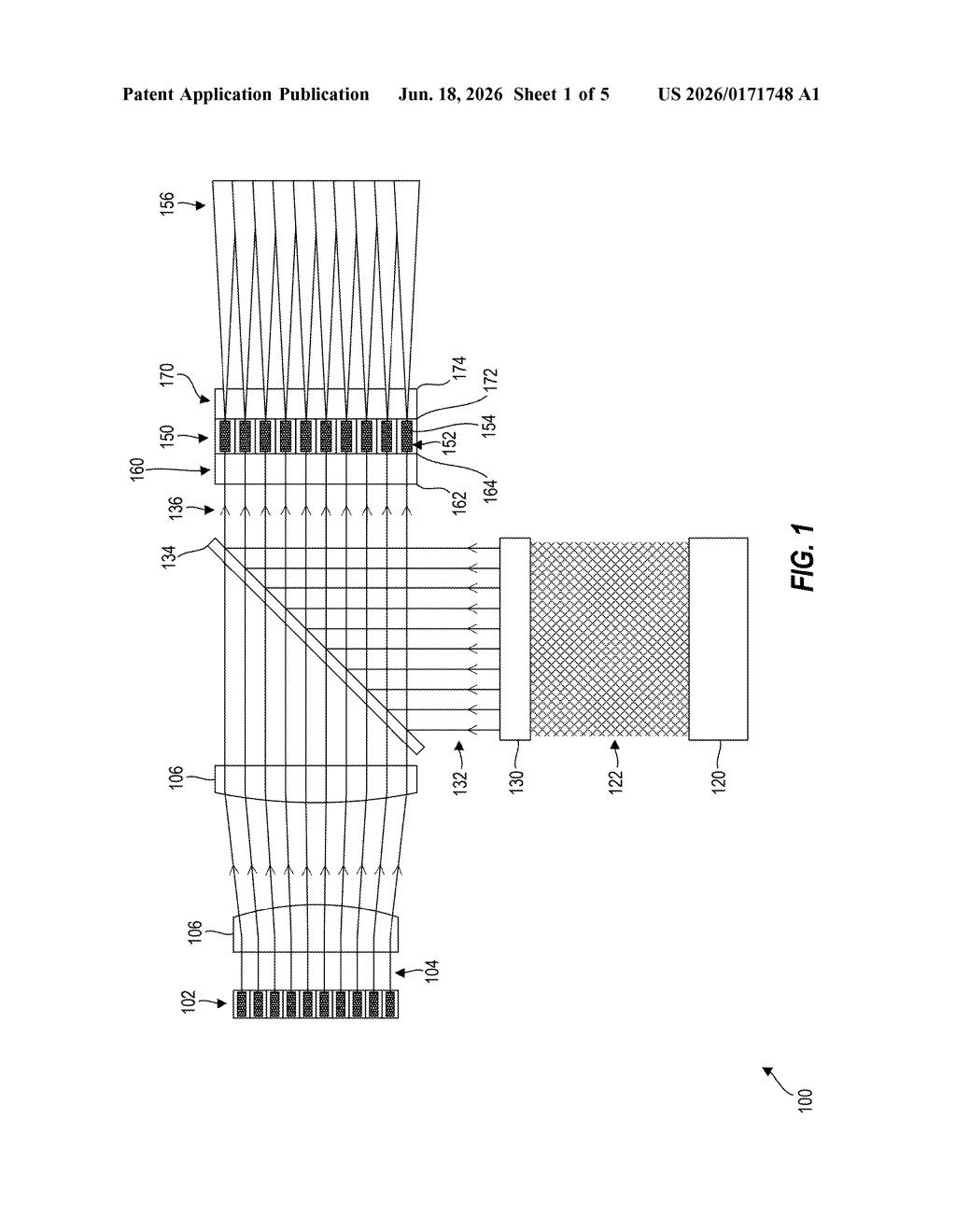 Microsoft Patent: Laser Matrix for Optical Neural Networks — figure from US 2026/0171748 A1
