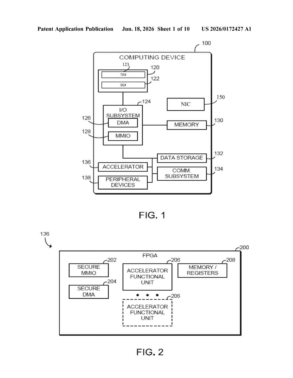 Intel Patent: NIC Telemetry Restriction Mechanism Explained — figure from US 2026/0172427 A1