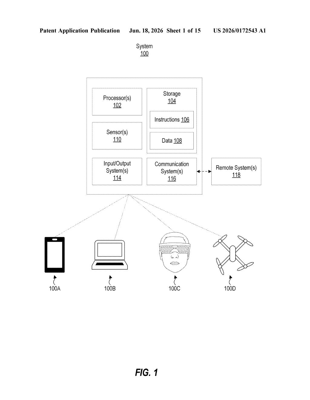Microsoft Patent: Pass-Through Zoom for AR Headsets — figure from US 2026/0172543 A1