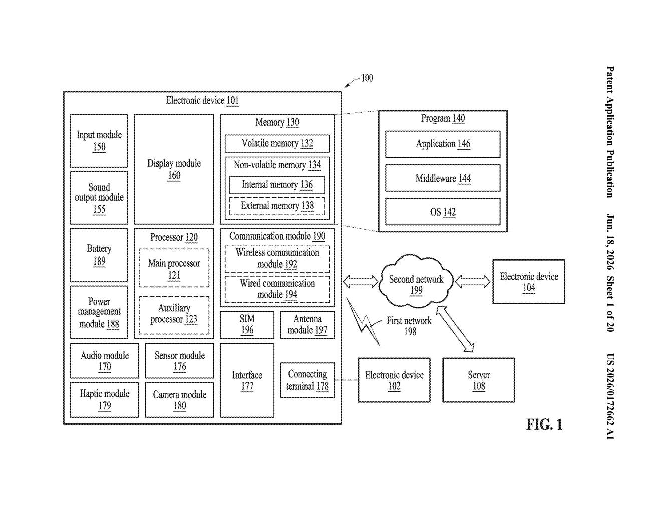 Samsung Patent: Dual-Baffle Camera Module Design — figure from US 2026/0172662 A1