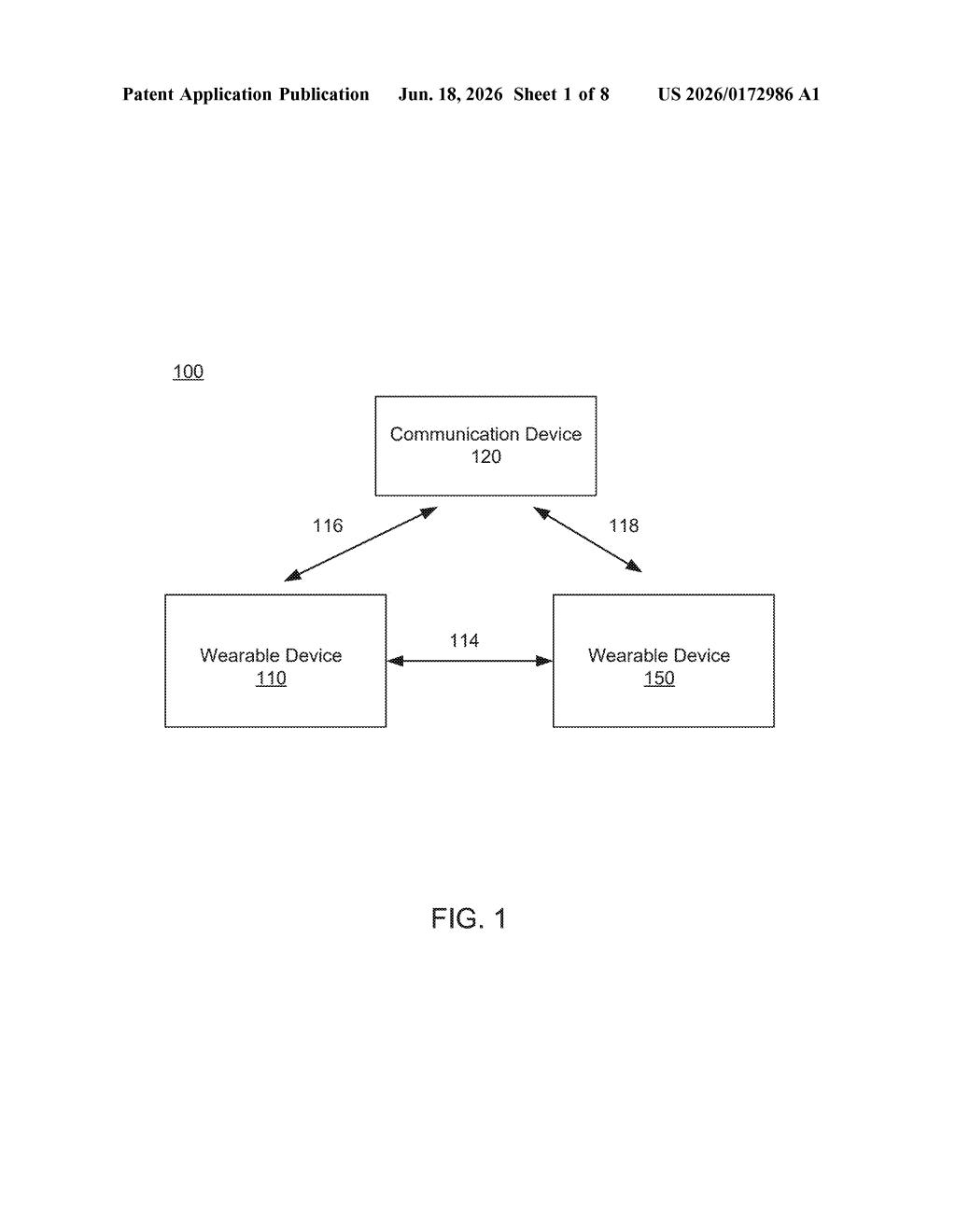 Meta Patent: Smart Radio Settings for AR Glasses — figure from US 2026/0172986 A1