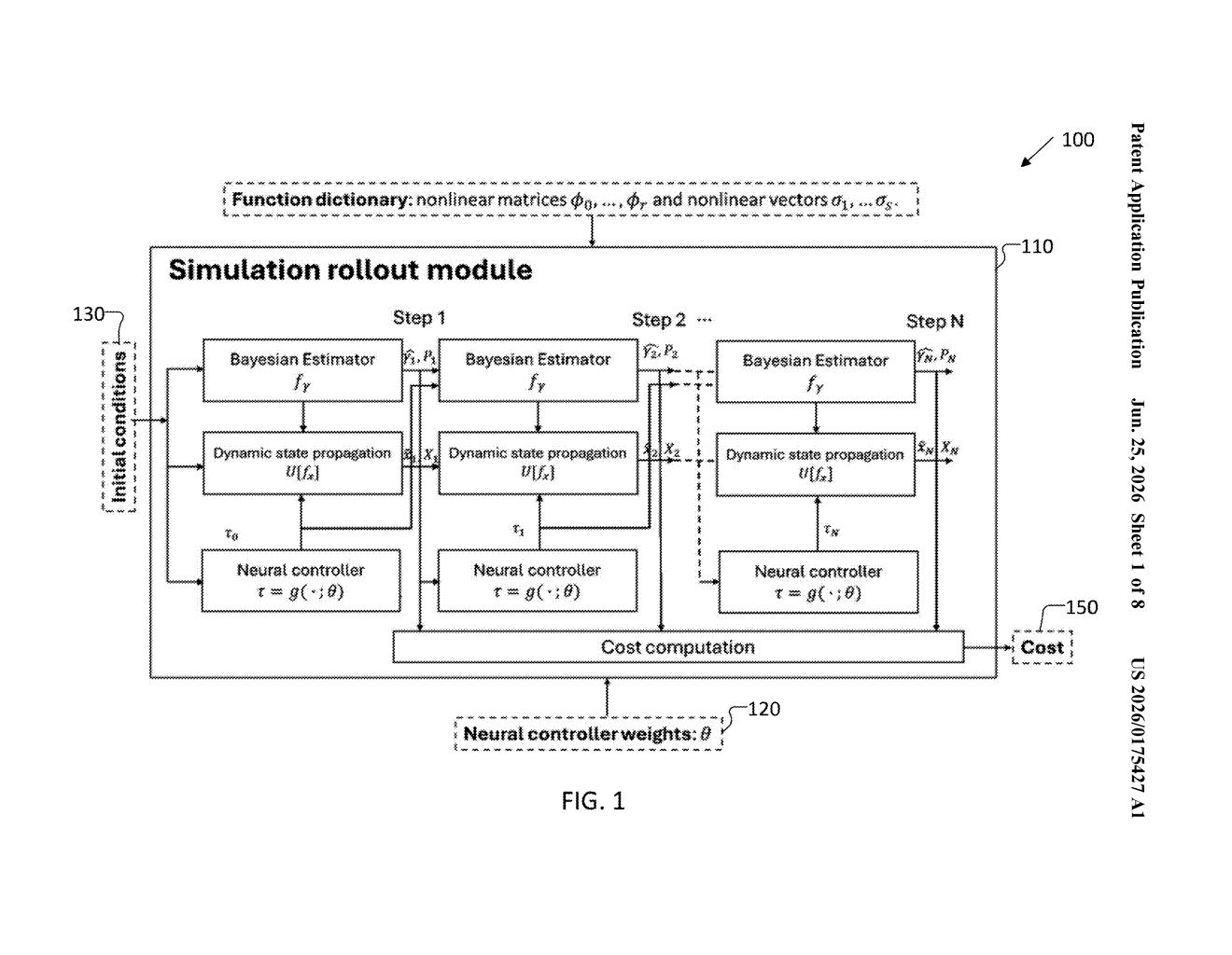 Intel Patent: Dynamic Robot Motion Control System — figure from US 2026/0175427 A1
