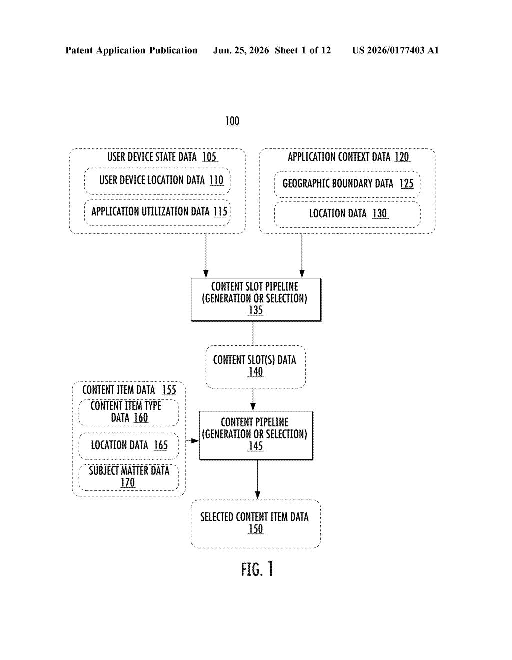 Google Patent: Custom-Shaped Ad Slots in Google Maps — figure from US 2026/0177403 A1