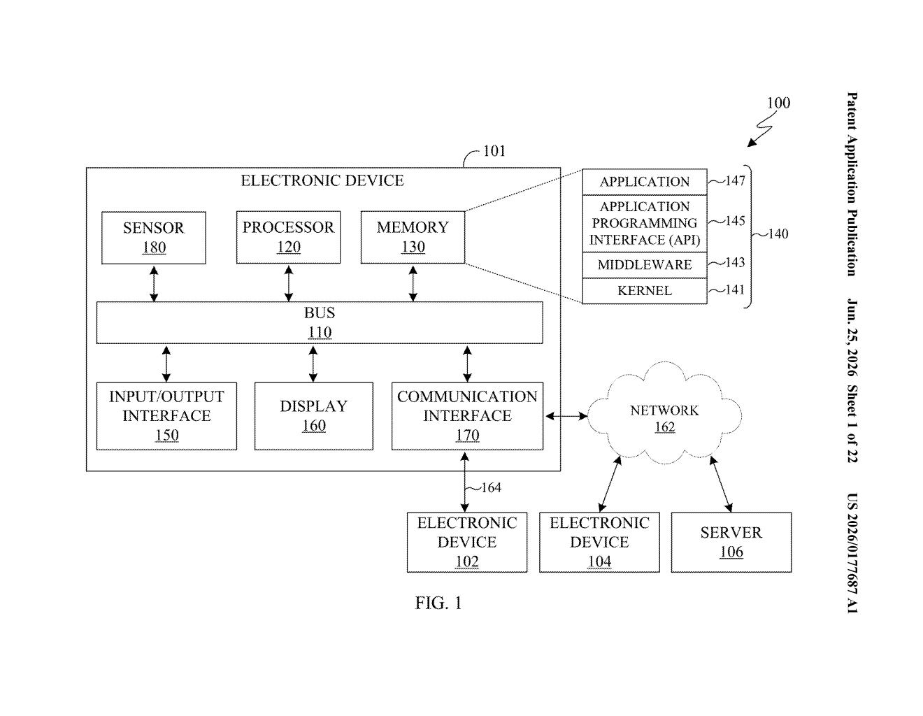 Samsung Patent: Radar-Based Pose and Activity Recognition — figure from US 2026/0177687 A1