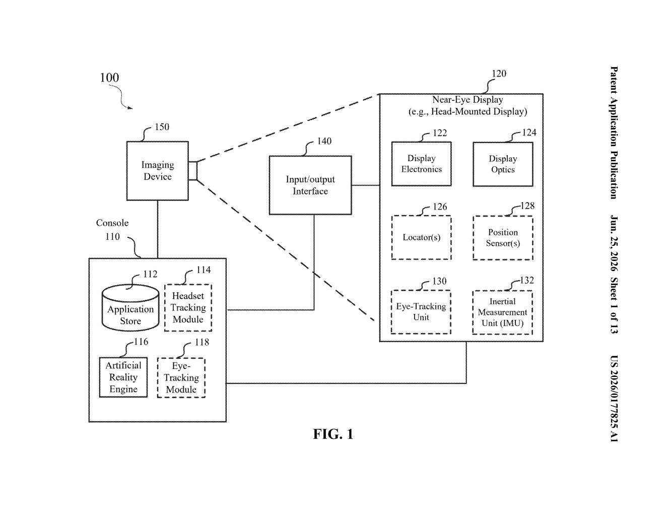 Meta Patent: Auto-Dimming AR Glasses That Read Glare — figure from US 2026/0177825 A1