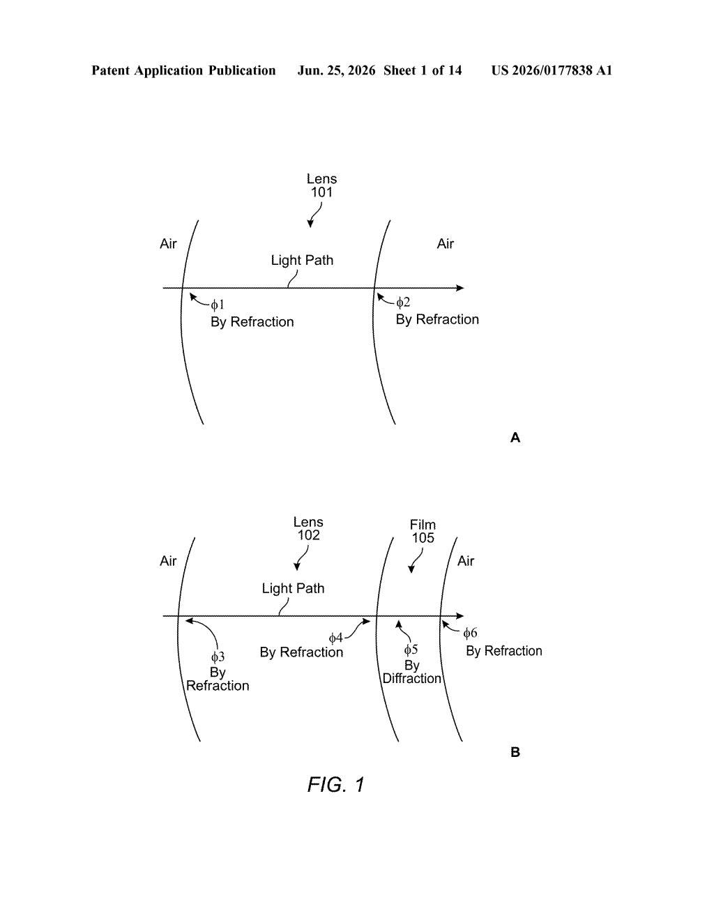 Meta Patent: Holographic AR Display Built Into Prescription Lenses — figure from US 2026/0177838 A1