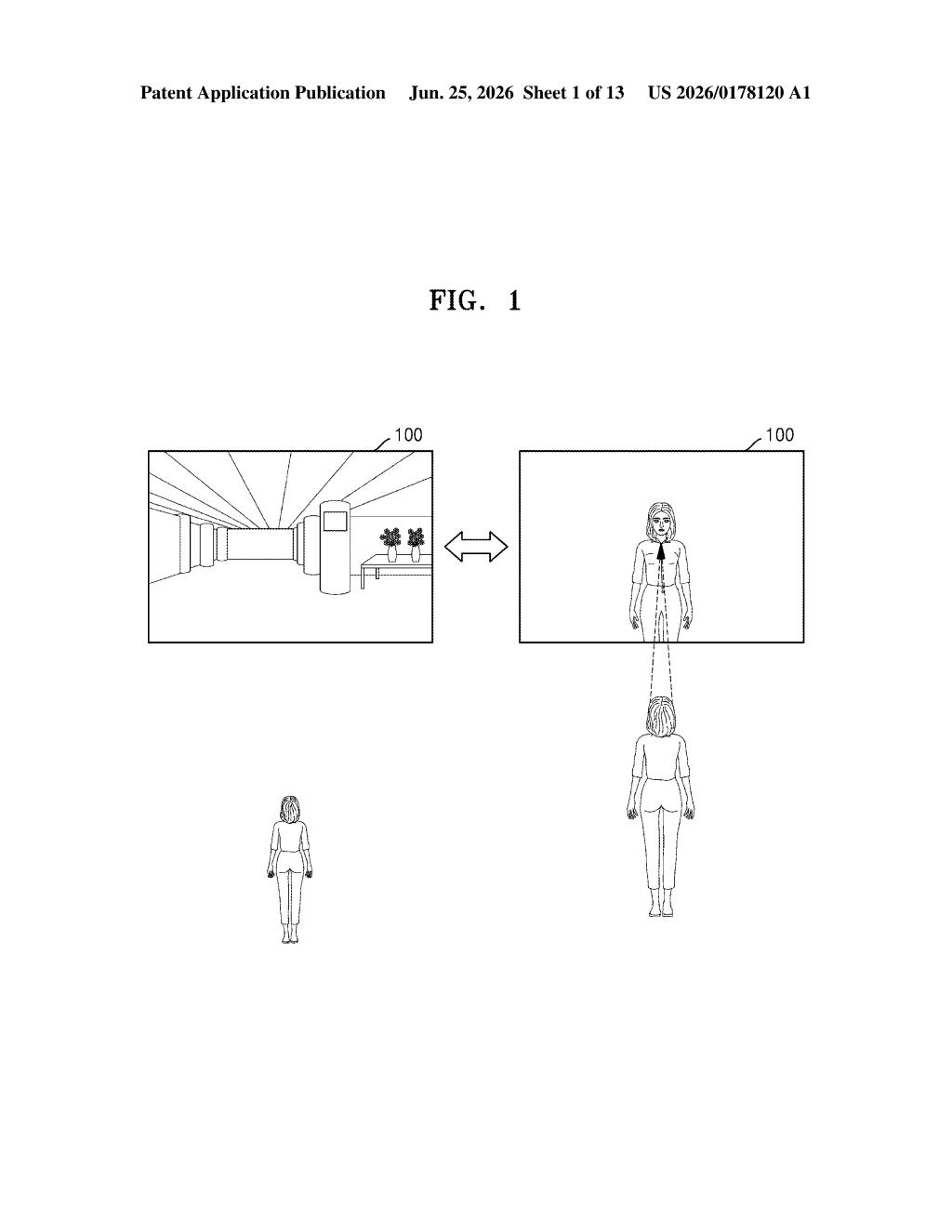 Samsung Patent: Mirror-Display Panel That Follows Your Gaze — figure from US 2026/0178120 A1