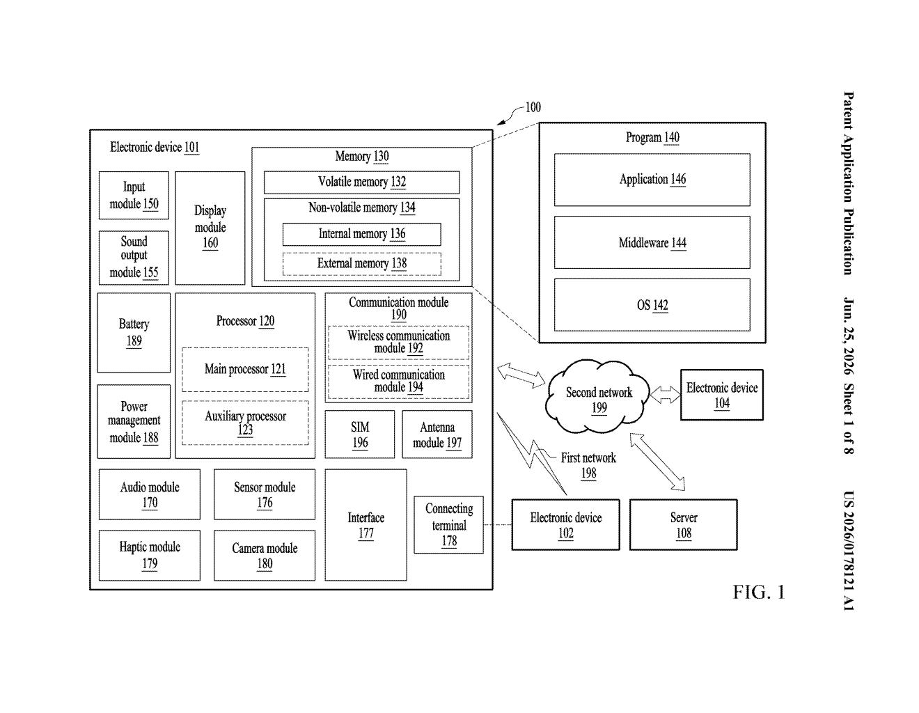 Samsung Patent: Swappable Lens Cap for AR/VR Headsets — figure from US 2026/0178121 A1