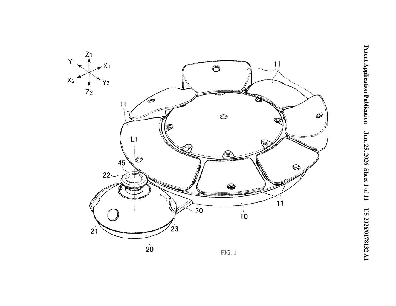 Sony Patent: Joystick Cap That Snaps Into the Right Orientation — figure from US 2026/0178132 A1
