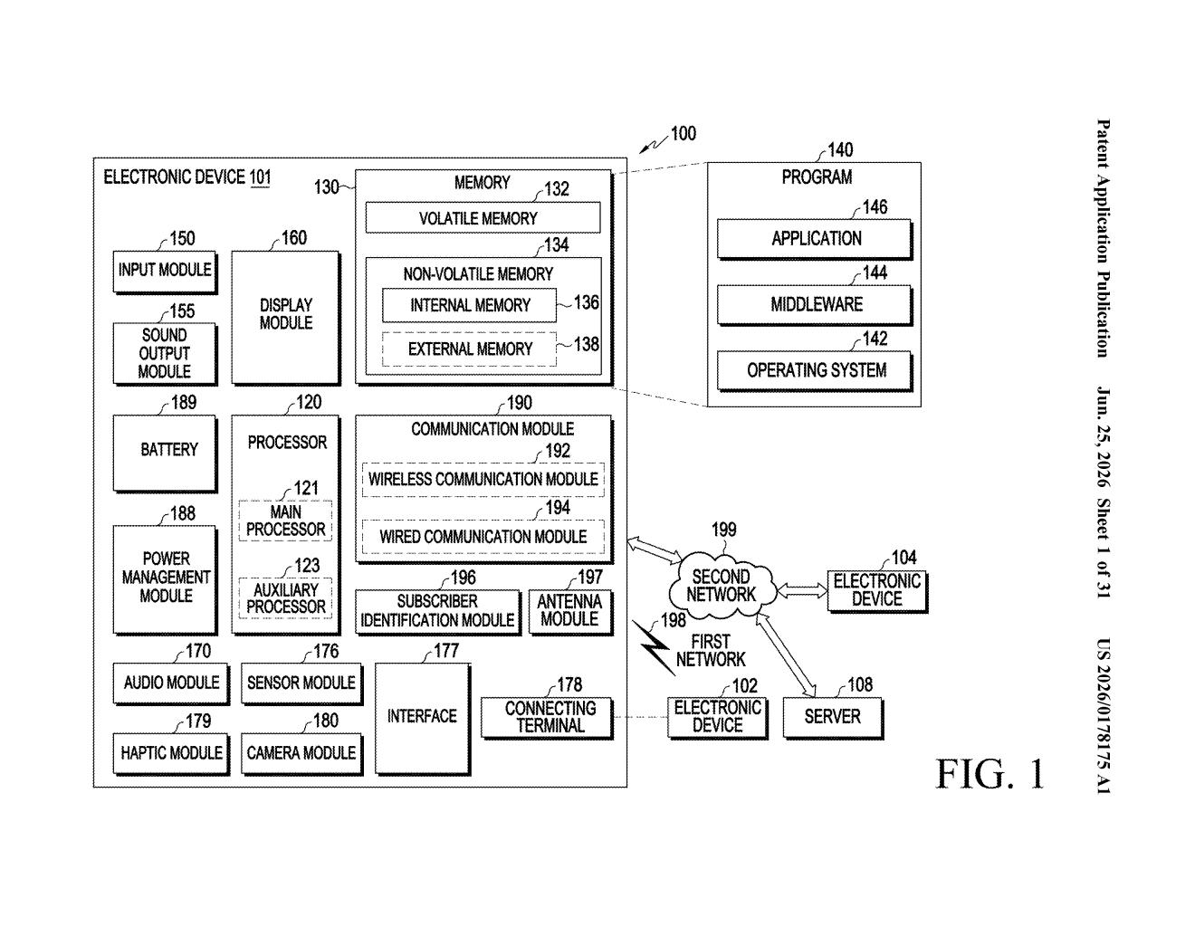 Samsung Patent: VR Window Management System Explained — figure from US 2026/0178175 A1
