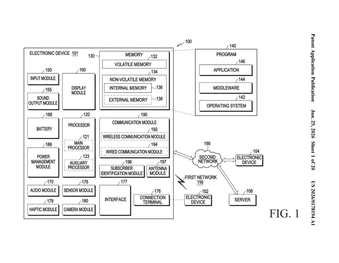 Samsung Patent: Dual-Account App Cloning Storage Manager — figure from US 2026/0178194 A1