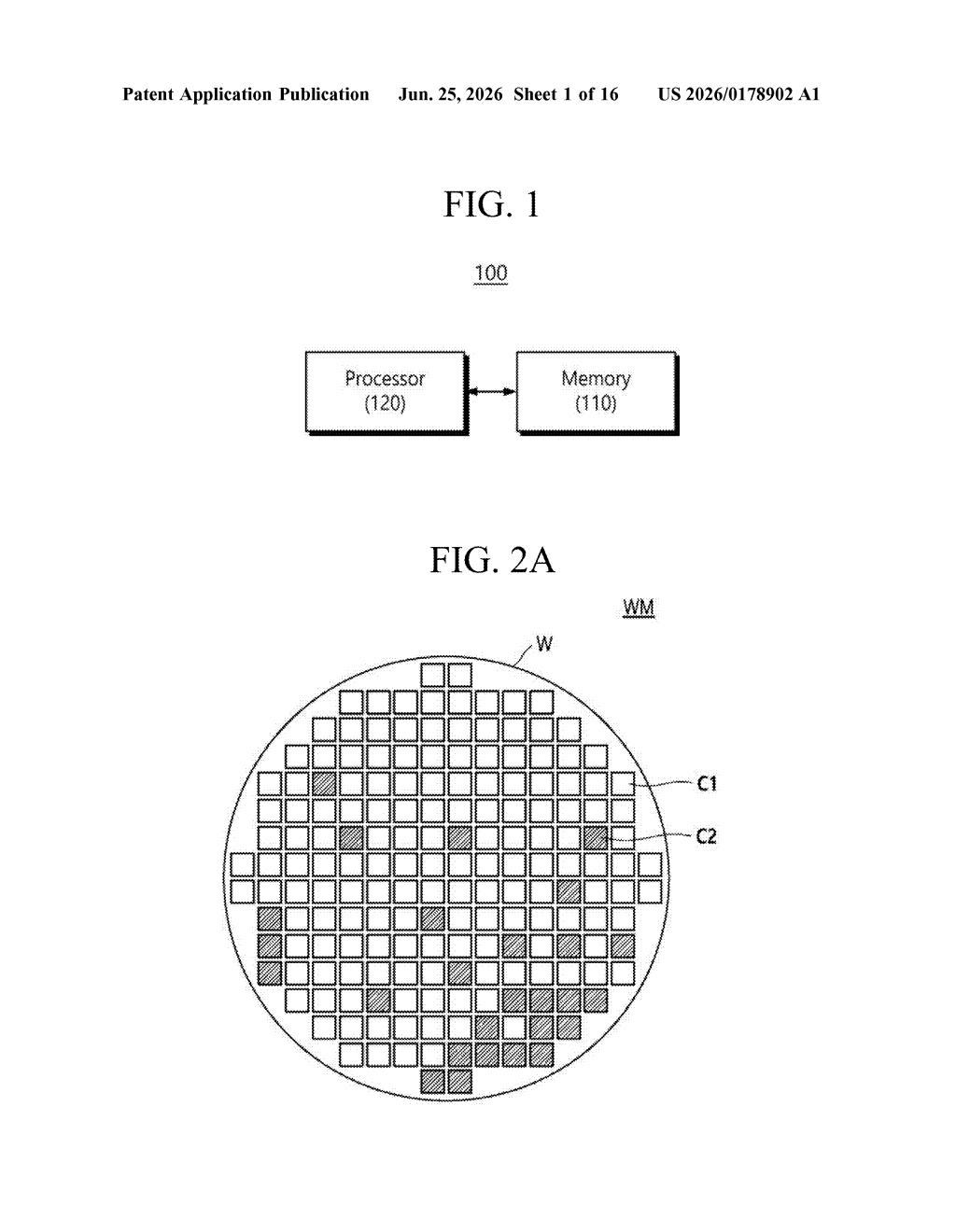 Samsung Patent: AI Training for Chip Defect Map Matching — figure from US 2026/0178902 A1
