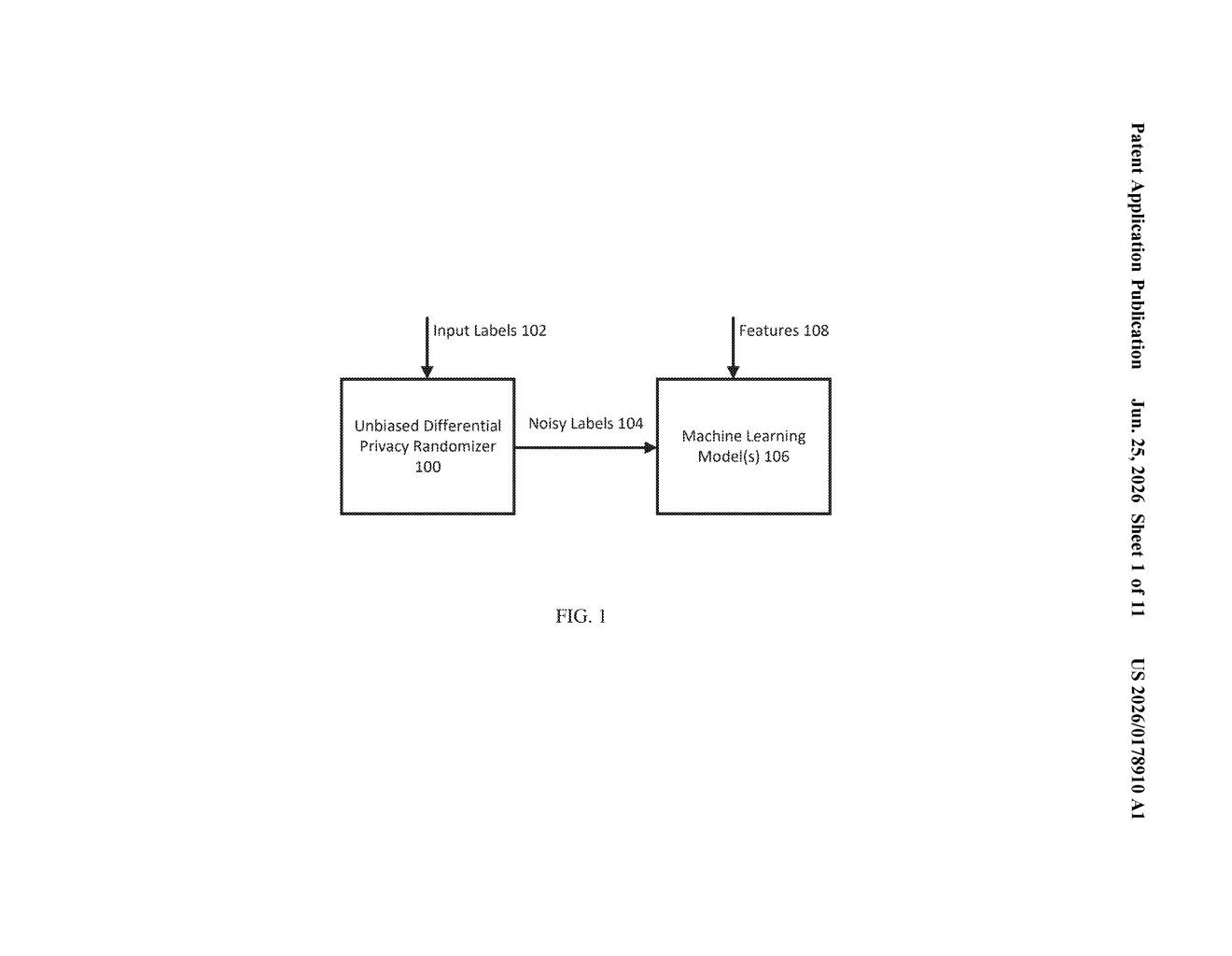Google Patent: Private AI Training Without Exposing Labels — figure from US 2026/0178910 A1